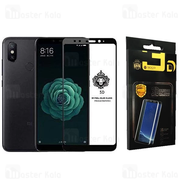 محافظ صفحه نمایش شیشه ای تمام صفحه و خمیده مارک تسلا تمام چسب مناسب Xiaomi Mi A2 / Mi 6x