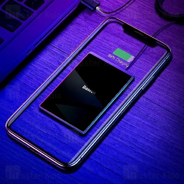 شارژر وایرلس مینی بیسوس Baseus Card Ultra-thin Wireless Charger WX01B-01 توان 15 وات