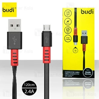 کابل میکرو یو اس بی بودی Budi M8J156M Micro USB Cable توان 2.4 آمپر