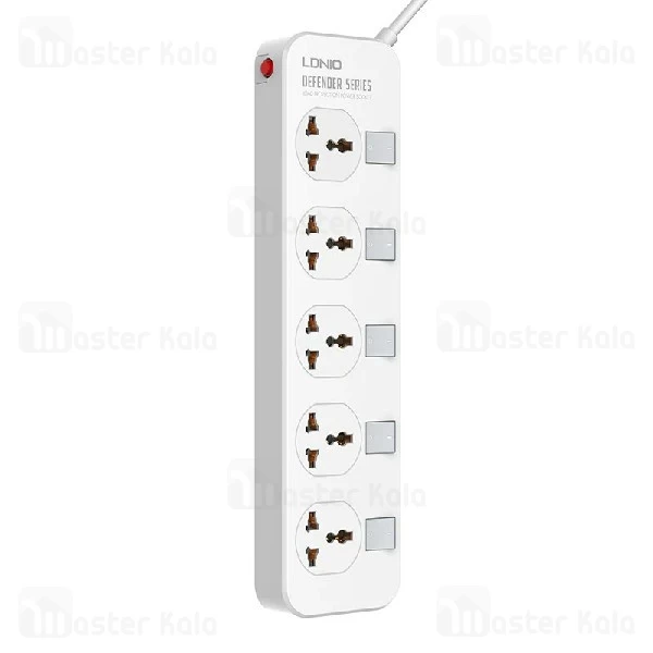 چندراهی برق الدینیو Ldnio SC5006 Defender Power Strip دارای 5 پریز