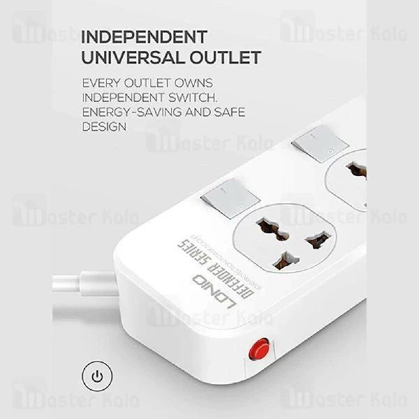 چندراهی برق الدینیو Ldnio SC5006 Defender Power Strip دارای 5 پریز