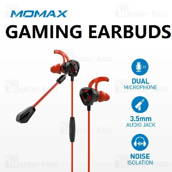 هندزفری سیمی مومکس Momax HC2 Play Gaming Earphone طراحی گیمینگ