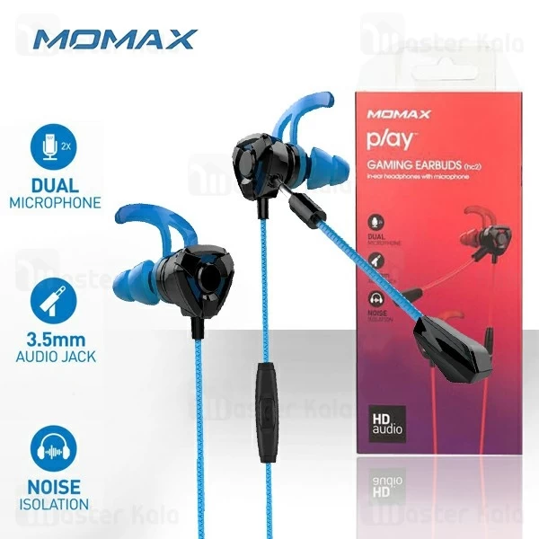 هندزفری سیمی مومکس Momax HC2 Play Gaming Earphone طراحی گیمینگ