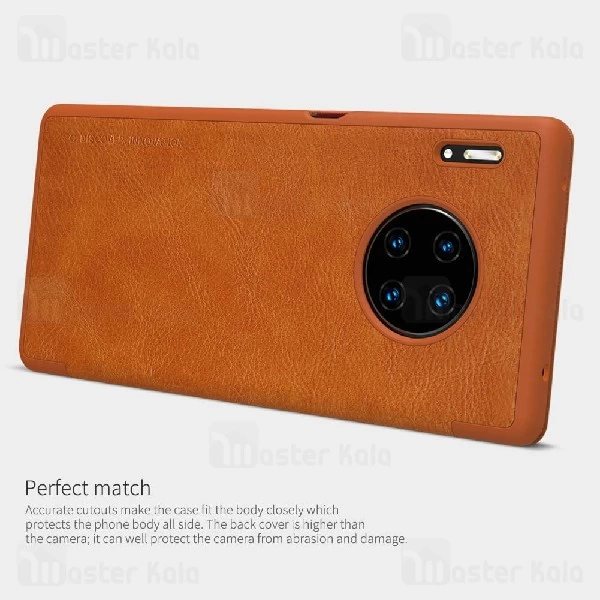 کیف چرمی هوشمند نیلکین هواوی Huawei Mate 30 Pro Nillkin Qin Leather Case
