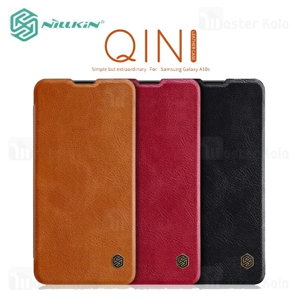 کیف چرمی نیلکین سامسونگ Samsung Galaxy A10s Nillkin Qin Leather Case
