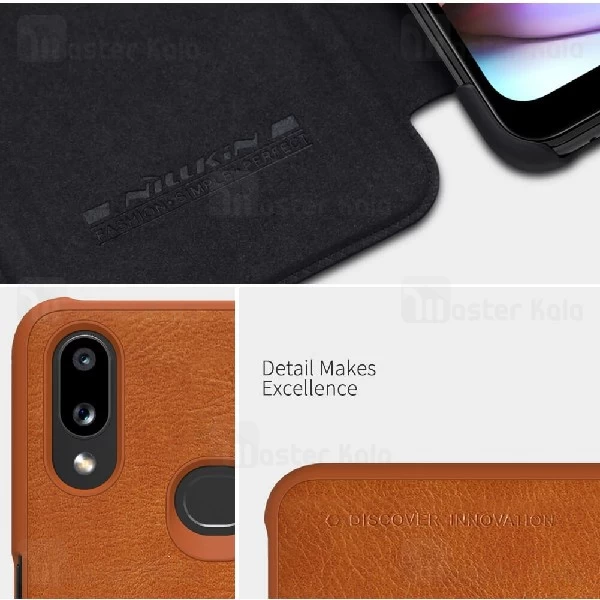 کیف چرمی نیلکین سامسونگ Samsung Galaxy A10s Nillkin Qin Leather Case