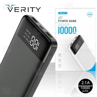 پاوربانک 10000 میلی آمپر وریتی Verity PU109 Power Bank توان 2.1 آمپر