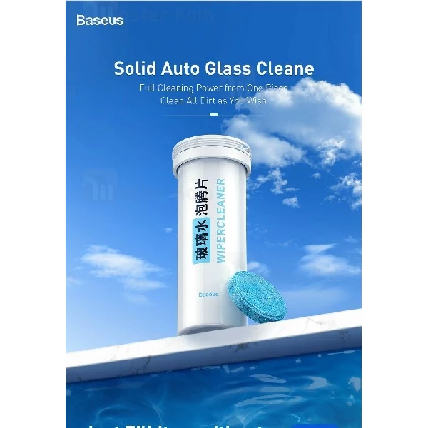 کپسول تمیز کننده بیسوس Baseus Auto Glass Cleaner Effervescent Tablets CRBLS-02