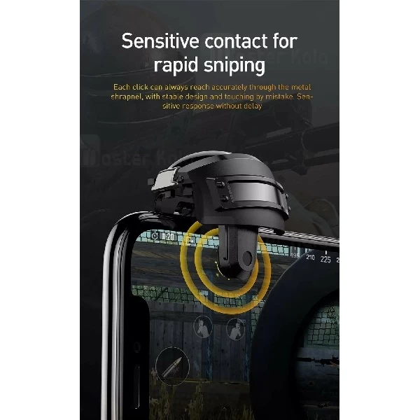 دسته بازی انگشتی بیسوس Baseus Level 3 Helemet Pubg Gadget GMGA03-A01