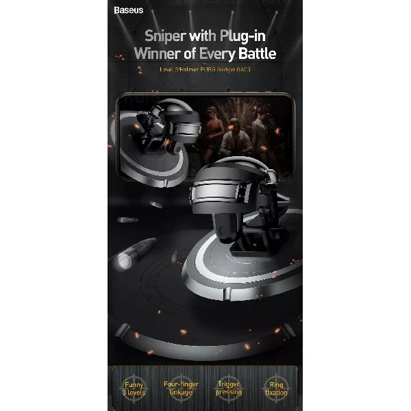 دسته بازی انگشتی بیسوس Baseus Level 3 Helemet Pubg Gadget GMGA03-A01