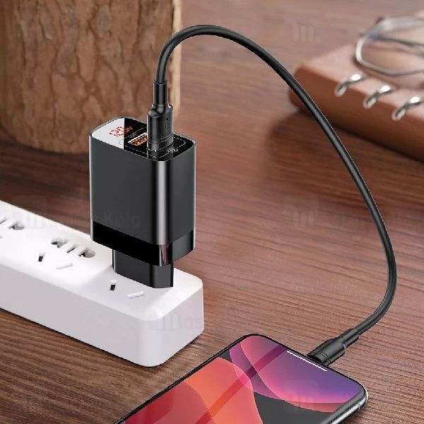 شارژر دیواری دو پورت Baseus Mirror Lake QC3.0 CCJMHC 18W توان 3 آمپر