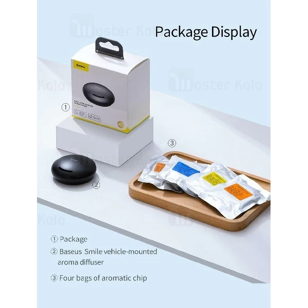 خوشبو کننده هوا بیسوس Baseus Smile Vehicle-mpunted Aroma Diffuser SUXUN-WX01