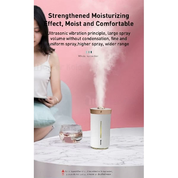 دستگاه بخور سرد و رطوبت ساز بیسوس Baseus Whale Car And Home Humidifier DHJY