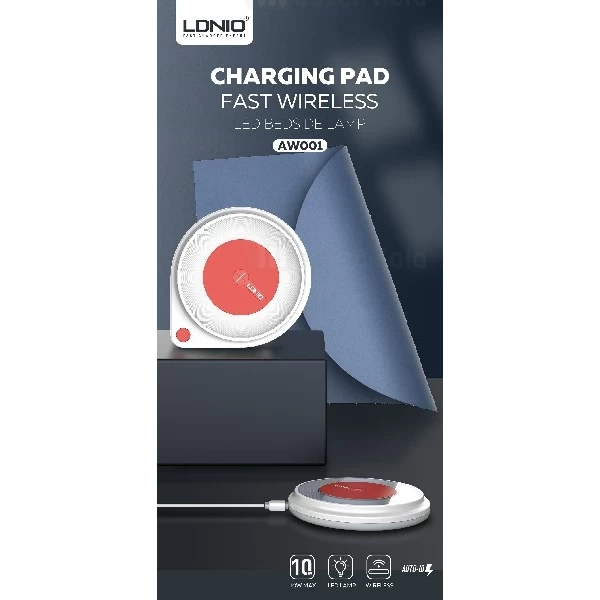 شارژر وایرلس الدینیو LDNIO AW001 Wireless Charger توان 10 وات