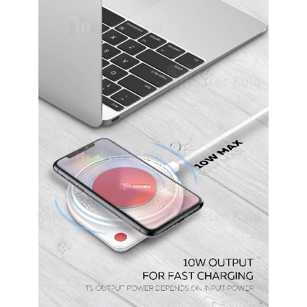 شارژر وایرلس الدینیو LDNIO AW001 Wireless Charger توان 10 وات