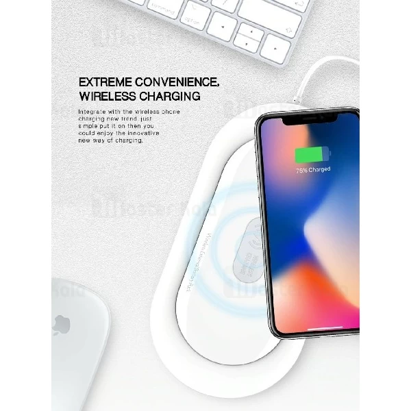 شارژر و پاوربانک وایرلس 5000 الدینیو LDNIO PW501 Combo Wireless Power Bank