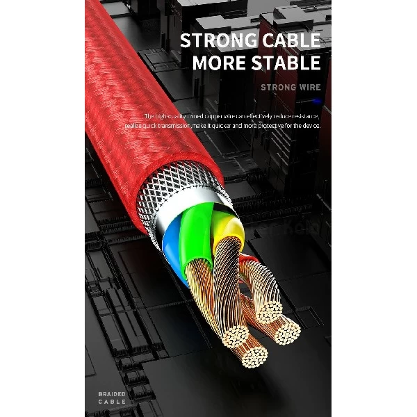 کابل Type C سوپر فست شارژ راک Rock R2 RCB0731 Super Fast Charge توان 5 آمپر