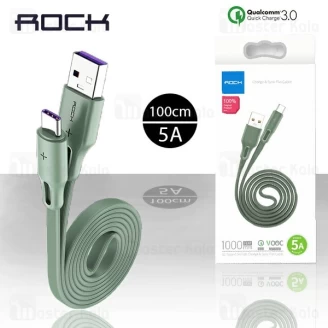 کابل Type C فست شارژ راک Rock S1 RCB0740 QC3.0 Fast Charge Cable توان 5 آمپر