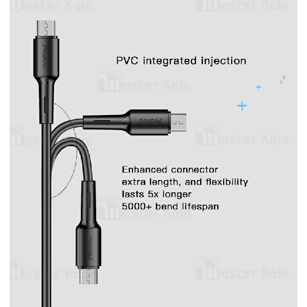 کابل میکرو یو اس بی یسیدو Yesido CA42 Micro USB Cable توان 2.4 آمپر