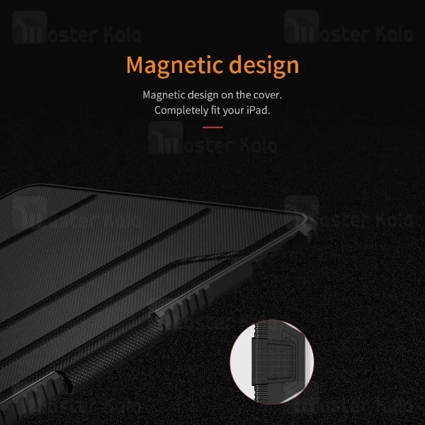 کیف چرمی هوشمند نیلکین آیپد پرو Apple iPad Pro 12.9 2018 Nillkin Bumper Leather