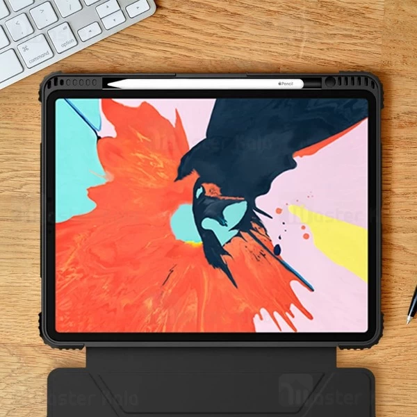 کیف چرمی هوشمند نیلکین آیپد پرو Apple iPad Pro 12.9 2018 Nillkin Bumper Leather