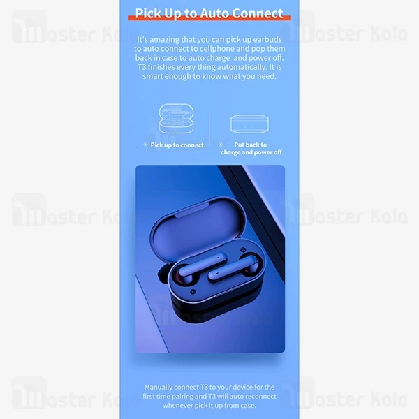 هندزفری بلوتوث دوگوش کیو سی وای Xiaomi QCY T3 IPX5 Earbuds