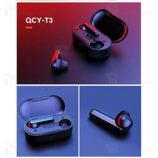 هندزفری بلوتوث دوگوش کیو سی وای Xiaomi QCY T3 IPX5 Earbuds
