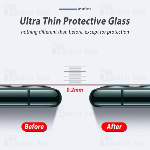 محافظ لنز دوربین شیشه ای موبایل آیفون Apple iPhone 11 / 11 Pro / 11 Pro Max