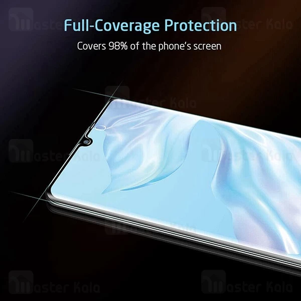 محافظ صفحه شیشه ای تمام صفحه و خمیده یو وی هواوی Huawei P30 Pro UV Nano Glass