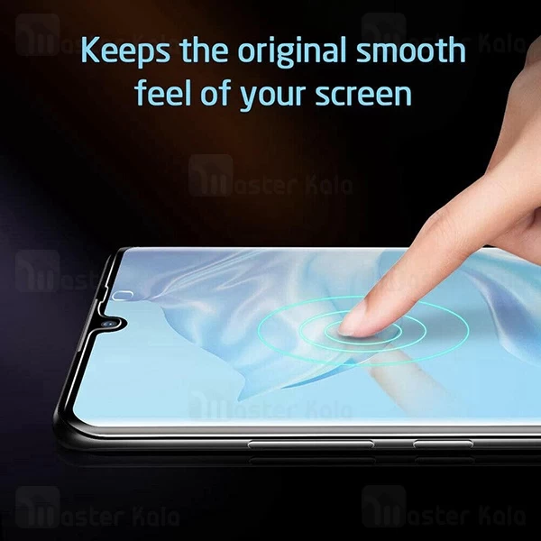 محافظ صفحه شیشه ای تمام صفحه و خمیده یو وی هواوی Huawei P30 Pro UV Nano Glass