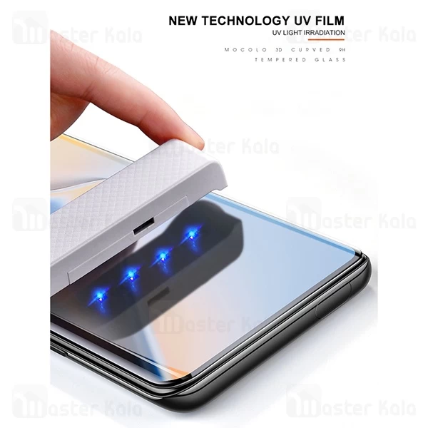 محافظ صفحه شیشه ای تمام صفحه و خمیده یو وی وان پلاس OnePlus 7 Pro UV Nano Glass