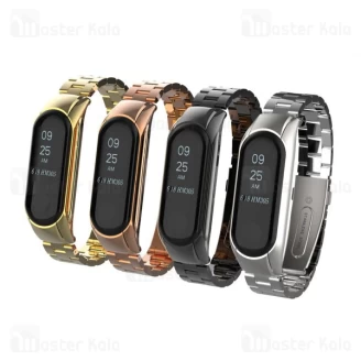 بند فلزی دستبند سلامتی شیائومی Xiaomi Mi Band 4 Metal Strap