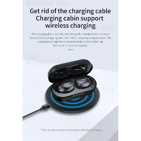 هندزفری بلوتوث دو تایی اوی AWEI T6C Bluetooth Earphone به همراه داک شارژ