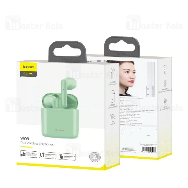 هدست بلوتوث دوتایی بیسوس Baseus W09 Encok Wireless Earphones برای آیفون و اندروید