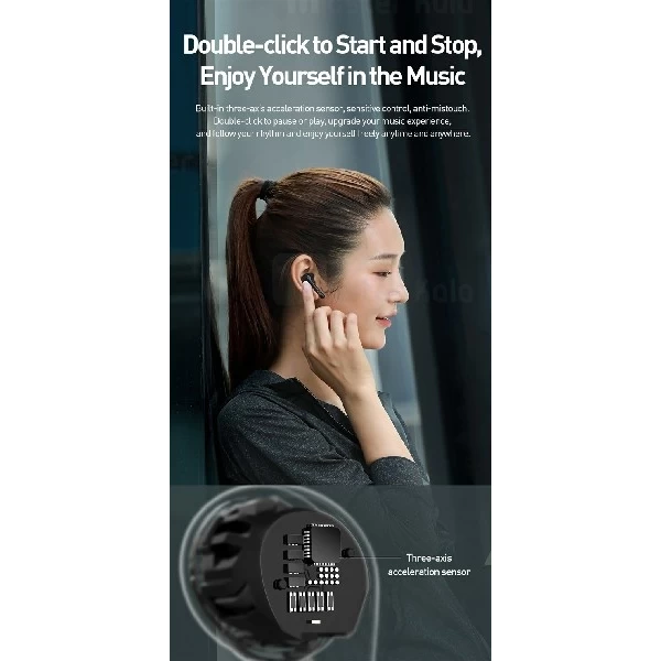 هندزفری بلوتوث دوگوش بیسوس Baseus W07 Encok True Wireless Earphones NGW07-01 دارای کیس شارژ