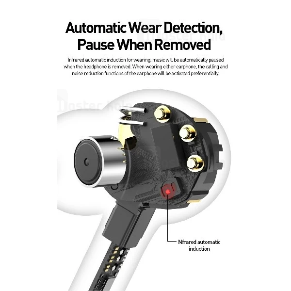 هندزفری بلوتوث دوگوش بیسوس Baseus W07 Encok True Wireless Earphones NGW07-01 دارای کیس شارژ