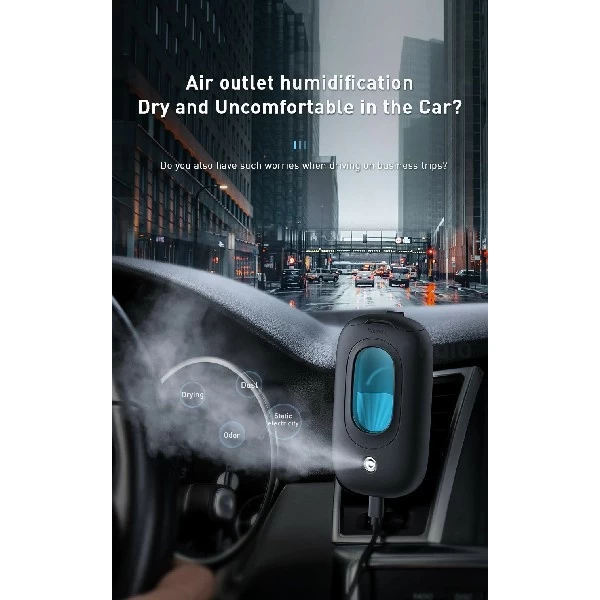 هولدر و دستگاه بخور سرد بیسوس Baseus Mini Spaceship Car Holder DHMNC-01