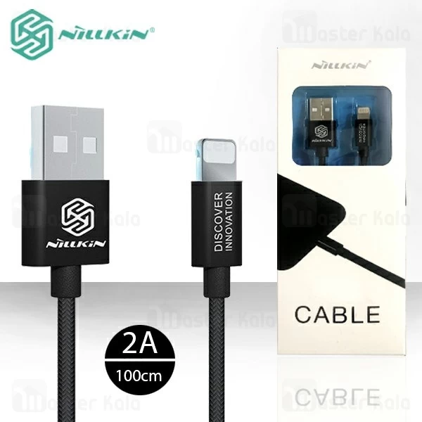 کابل لایتنینگ نیلکین Nillkin Nylon Lightning Cable توان 2 آمپر و طول 1 متر