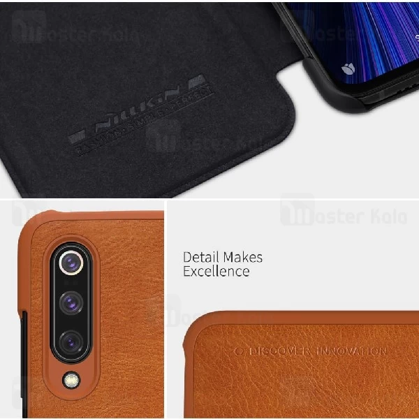 کیف چرمی نیلکین شیائومی Xiaomi Mi 9 Pro Nillkin Qin Leather Case