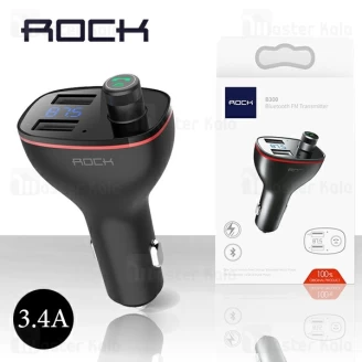 شارژر فندکی و پخش کننده بلوتوث راک Rock B300 Bluetooth FM Transmitter