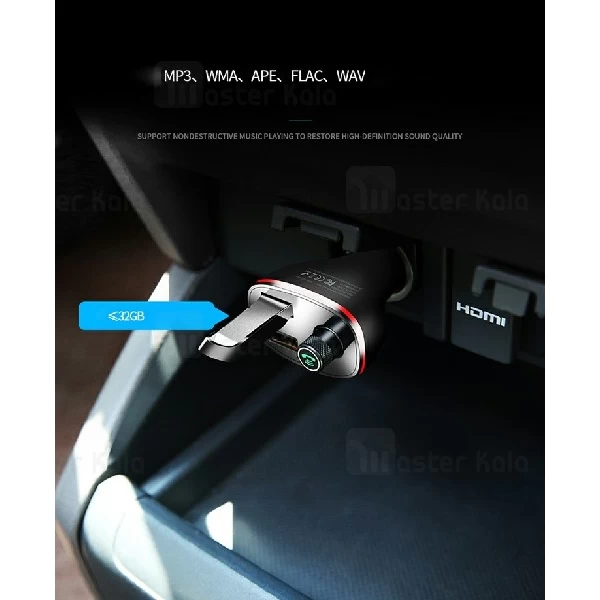 شارژر فندکی و پخش کننده بلوتوث راک Rock B300 Bluetooth FM Transmitter