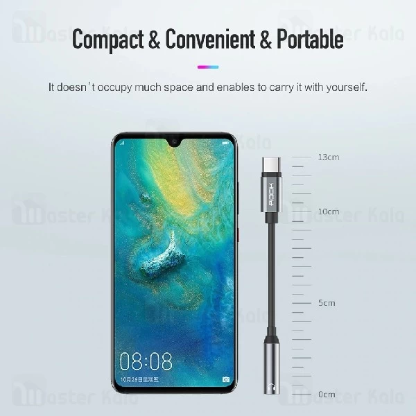 کابل تبدیل Type C به پورت AUX راک Rock RCB0666 Audio Adapter Cable