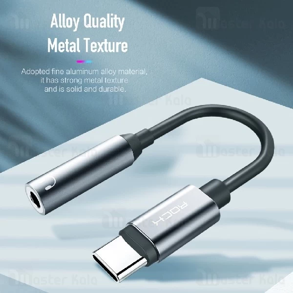 کابل تبدیل Type C به پورت AUX راک Rock RCB0666 Audio Adapter Cable