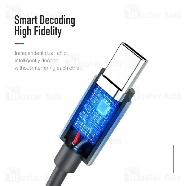 کابل تبدیل Type C به پورت AUX راک Rock RCB0666 Audio Adapter Cable