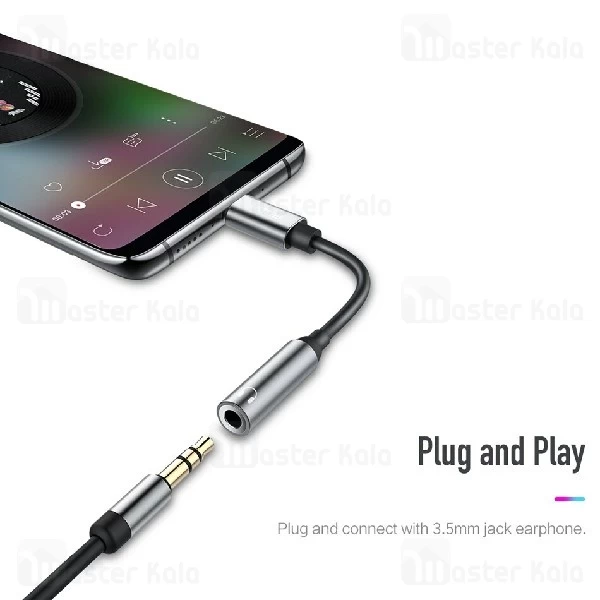 کابل تبدیل Type C به پورت AUX راک Rock RCB0666 Audio Adapter Cable