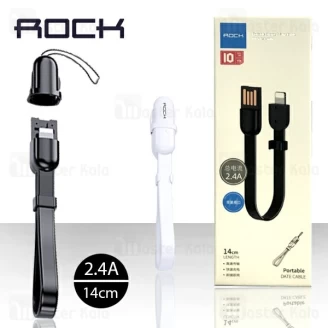 کابل شارژ و بند آویز لایتنینگ راک Rock RCB0764 Cable طول 14 سانتی متر