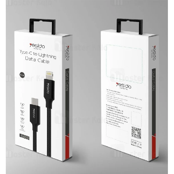 کابل Type C به لایتنینگ یسیدو Yesido CA30 Data Cable توان 2.4 آمپر
