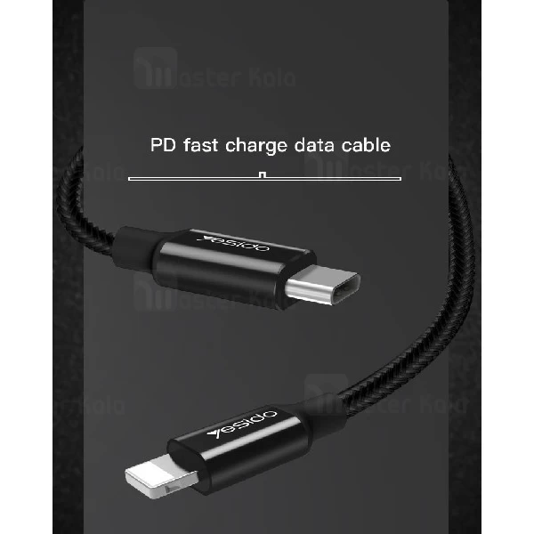 کابل Type C به لایتنینگ یسیدو Yesido CA30 Data Cable توان 2.4 آمپر