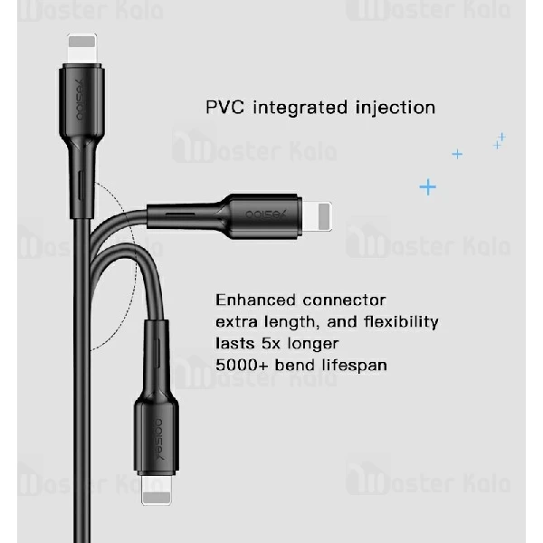 کابل لایتنینگ یسیدو Yesido CA42 Lightning Cable توان 2.4 آمپر