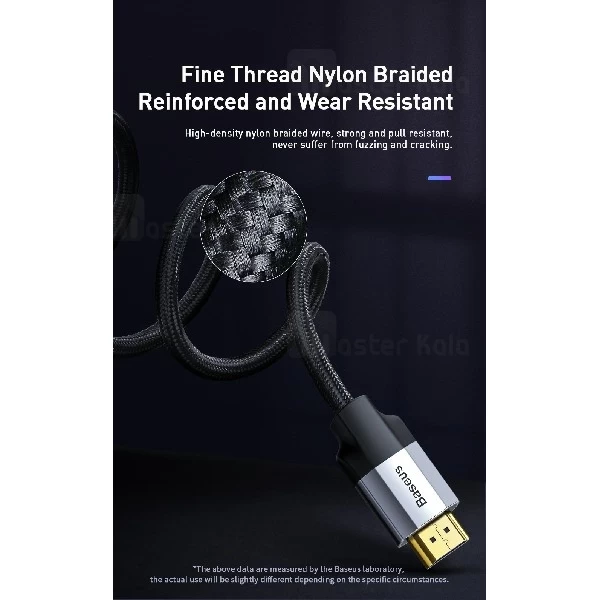 کابل HDMI به VGA بیسوس Baseus Enjoyment 4K HDMI Male To VGA Male CAKSX-J0G به طول 1 متر